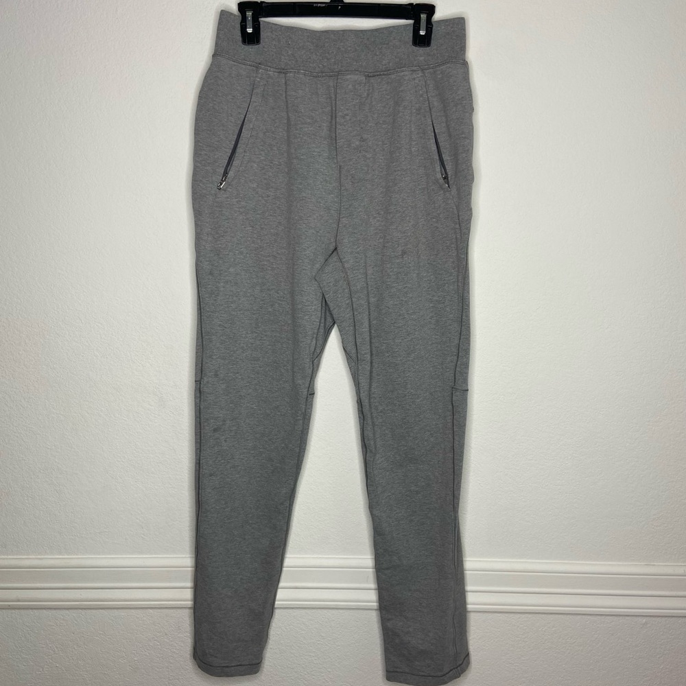 Lululemon Men’s Grey Heather Stretchy Baggy Comfy Drawstring Jogger Pants Size M